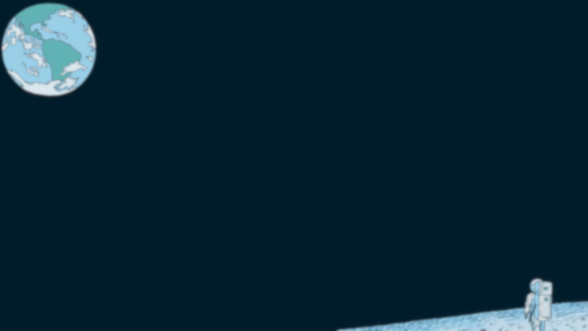 wallpaper 2. An astronaut on moon looking at earth
